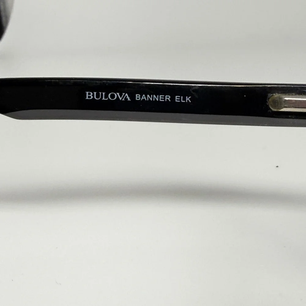 Bulova‎ Banner Elk Black Rectangle Eyeglasses Frames 54-18-145 Mens 22100